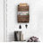Mail Organizer With 4 Hooks, Wall Mount, Cedar Wood Key Holder-99220201