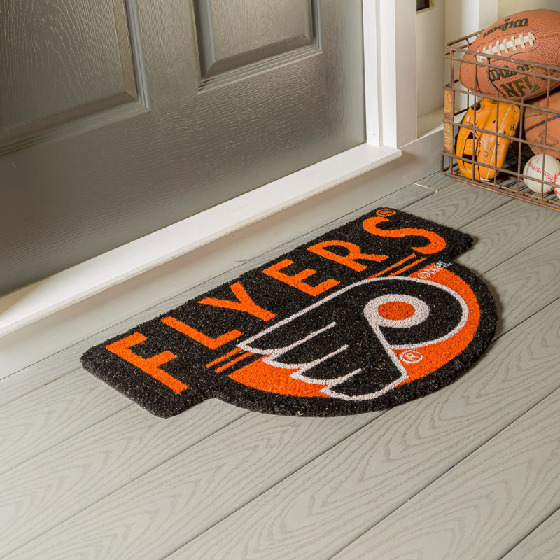 NFL Shaped Coir Outdoor Welcome Mat, Flyers