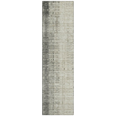 Machine Washable Indoor/Outdoor Kaczor ACN2240 Stripes Rug