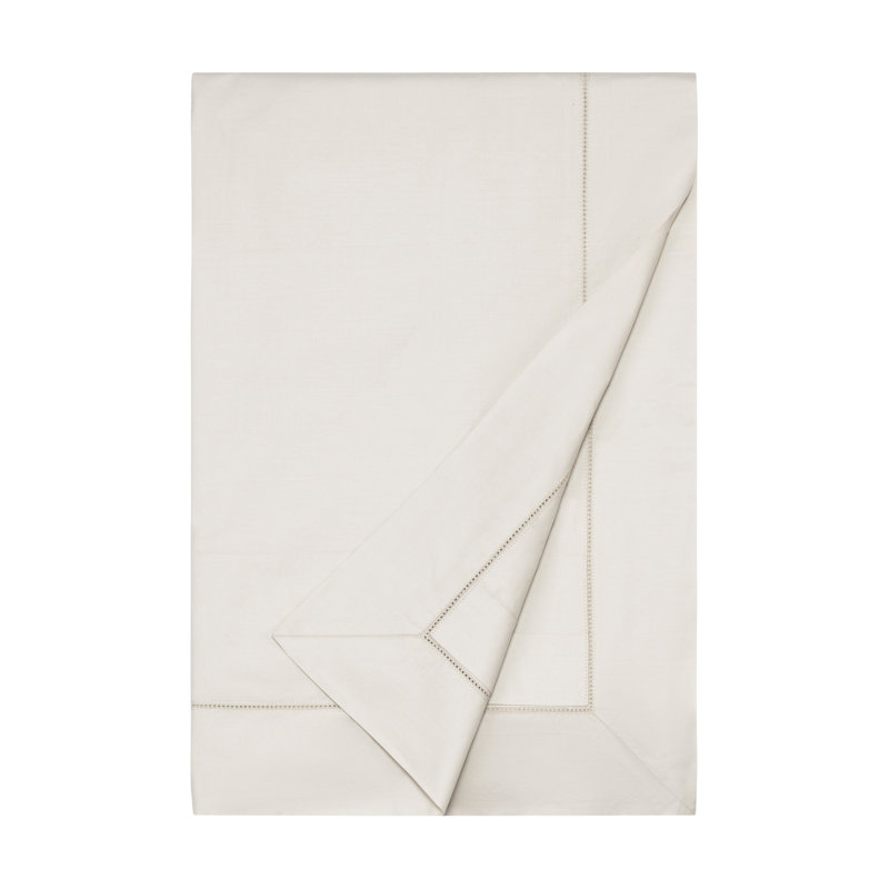 Perla Egyptian-Quality Cotton Duvet Cover, Twin Duvet Cover, Oyster