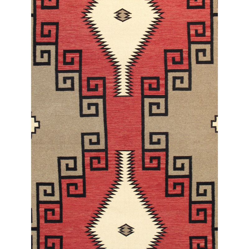 Canvello Reversible Wool Mocha Area Rug- 9'2'' X 11'9''