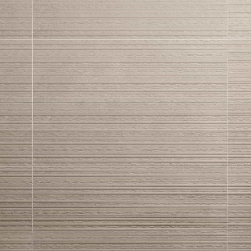 Stoneside 12x36 Textured Matte Ceramic Tile, Cream Beige