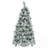 Spruce Snow Flocked Christmas Tree With Pine Cones