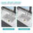 30" Undermount Single Bowl Ceramic Kitchen Sink - Dual Mount Ceramic Rectangular Deep Single Bowl Sink Basin