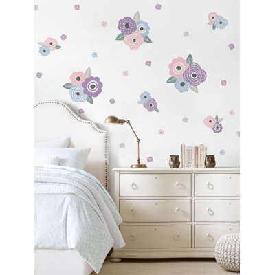 Décalcomanie murale fleur pour enfants