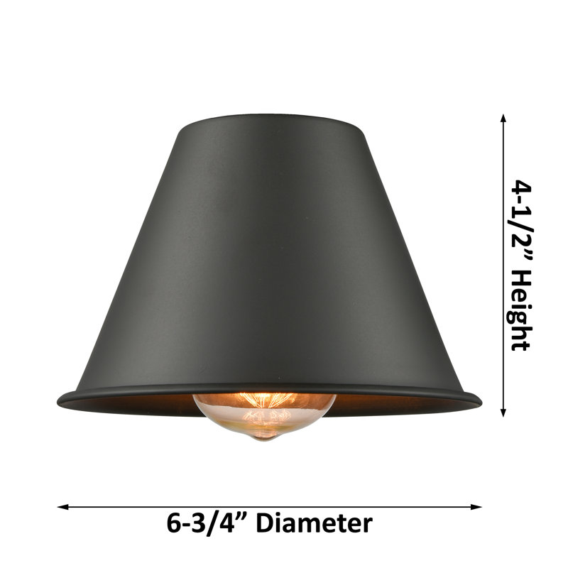 Harlan Steel Armed Sconce, Brown / Oil Rubbed Bronze