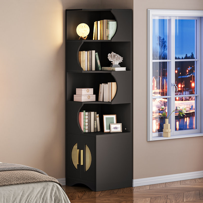 70.9-inch Tall Bookcase, Space-saving Design For Living Room, Bedroom, Office, Study, Dorm, Apartment