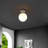 Statler Glass Semi Flush Mount-2010117113