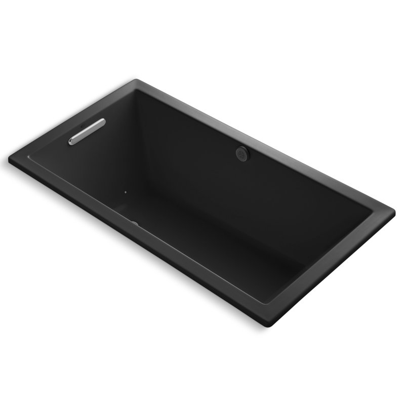 Baignoire à air chute 60" x 32" avec technologie bubblemassage Underscore, Noir