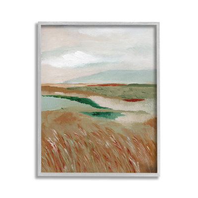 "Cadre abstrait avec une rivière" par Nikita Jariwala sur toile