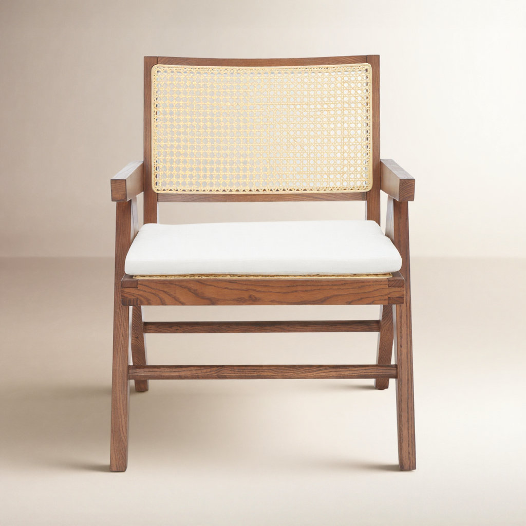 Huck Side Chair, Walnut/Natural