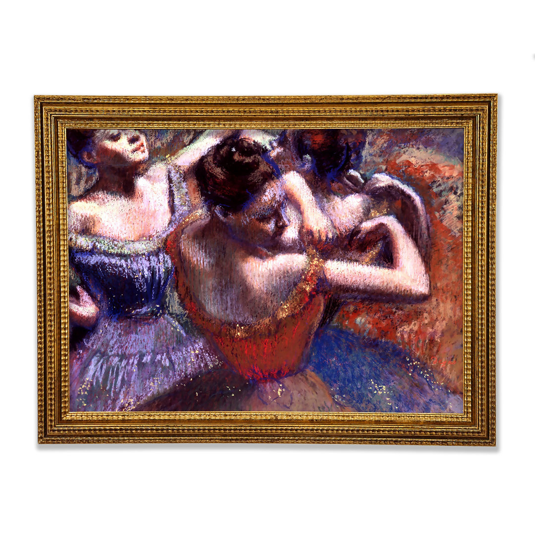 Gerahmtes Leinwandbild Degas Dancers Framed Print