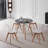 Acrylic Dining Chairs, PU Leather Cushions Solid Beech Legs For Living Room-1591190213-1591190209