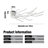 Kiotti Plastic LED Flush Mount LED Modern Ceiling Light Ceiling Lights Dimmable with Remote Control