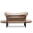 Modern 2-Seat Sofa Bed, Cream Color, 59.1 x 27.6 x 27.6 inches | Durable 100% Metal Frame, Easy Clean Cotton-Lined Polyester Knit Fabric | Multi-Position Arms, 450 lbs Capacity, Perfect for Home & Small Spaces-2045008032