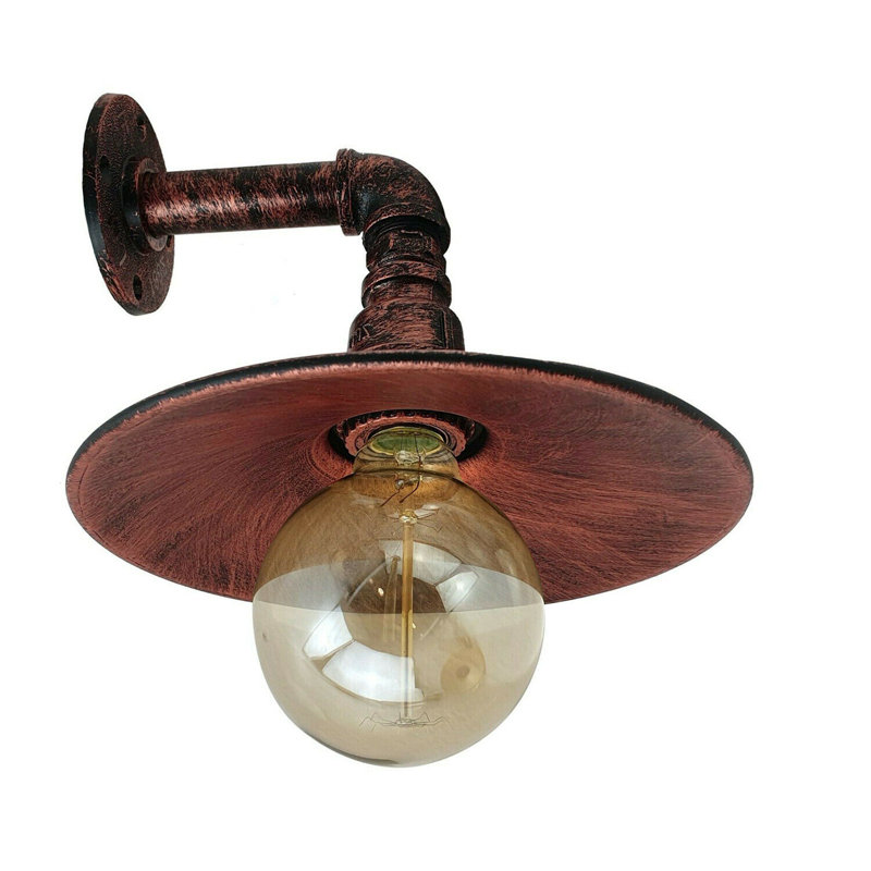 Horence Armed Sconce, Rustic Red