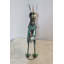 Statue de lapin gracieux en métal fin Nifao Collection 7 pi x 4 po x H 18 po