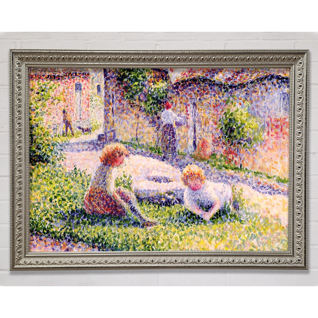 Pissarro Kinder auf dem Bauernhof - Einzelne Bilderrahmen Kunstdrucke