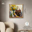 Art mural rétro sur toile jaune-104337467-111779786