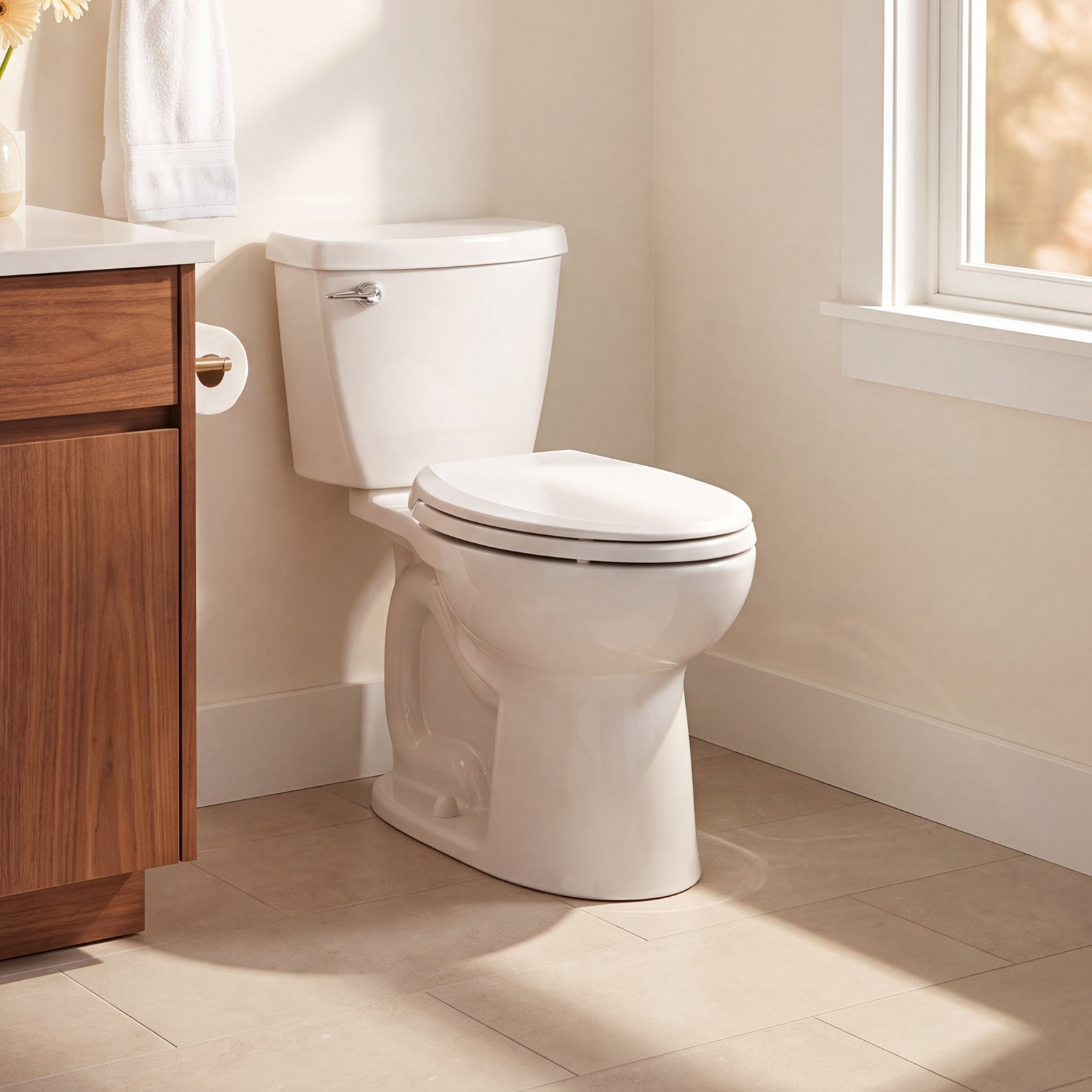 SoftClose® Toilet Seat, Cotton