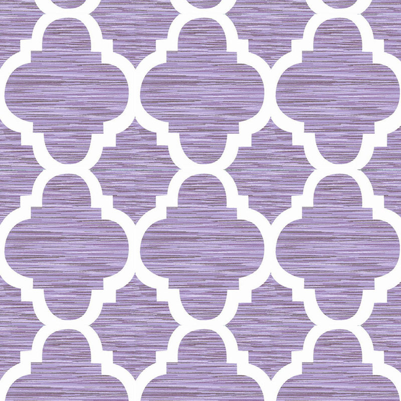 Honor Geometric Rod Pocket Curtain Panels, Lavender, 70" W x 84" L