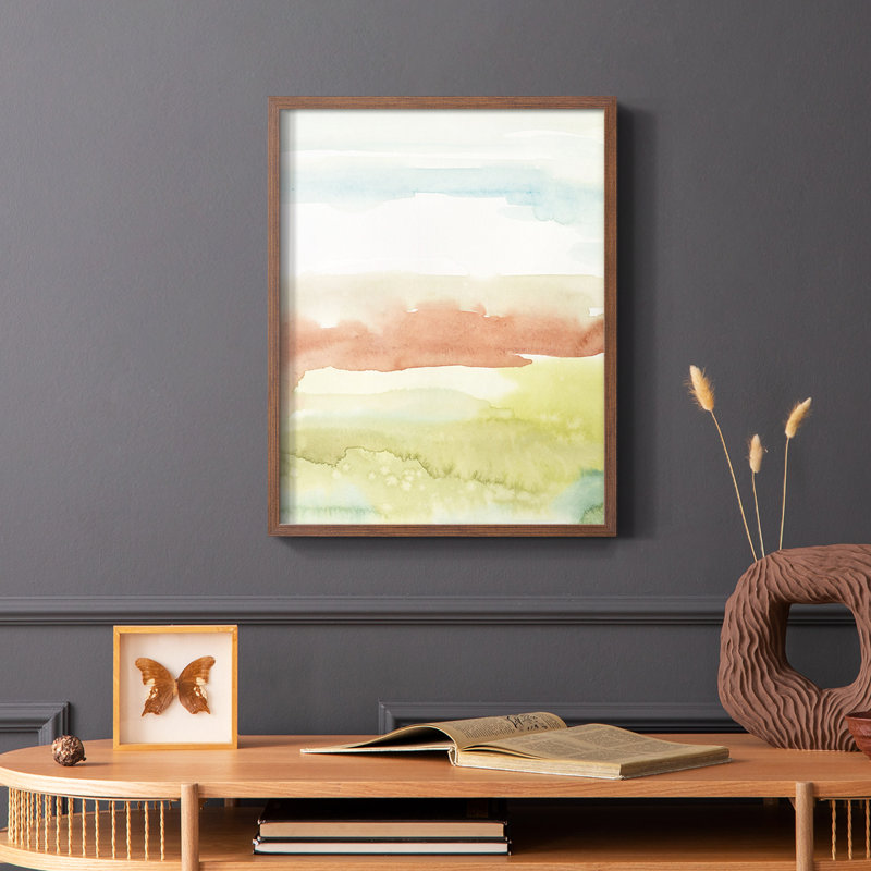 «Blush Sunrise II», reproduction encadrée - bois massif, Brun, H 14 po x l 11 po