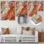 Earth Minimalist Fossils III - Abstract Collages, art mural en métal-331186864