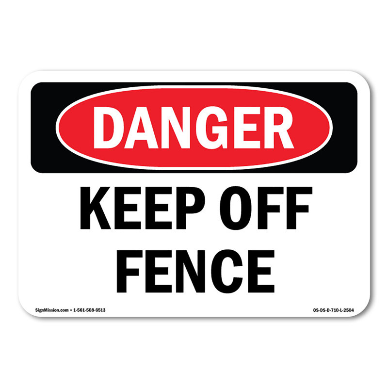 Adhésif décoratif 5 po x 3,5 po Keep Off