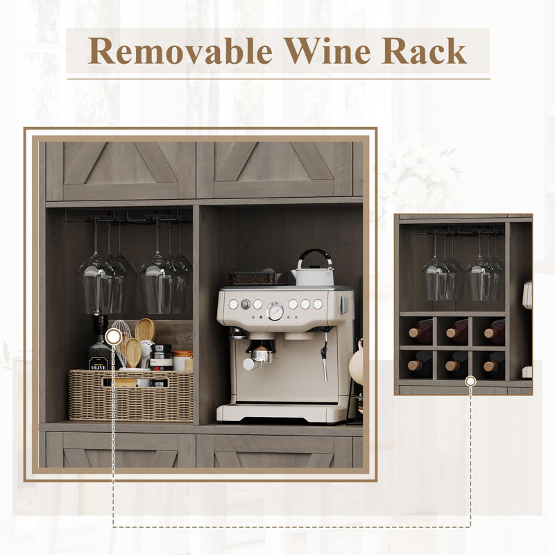 Armoire de rangement pour garde-manger, Gris cendre