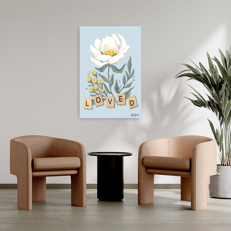 Art floral printanier Happy Flower, H 36 po x l 24 po