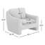 Fauteuil moderne rembourré Elodie-110870326