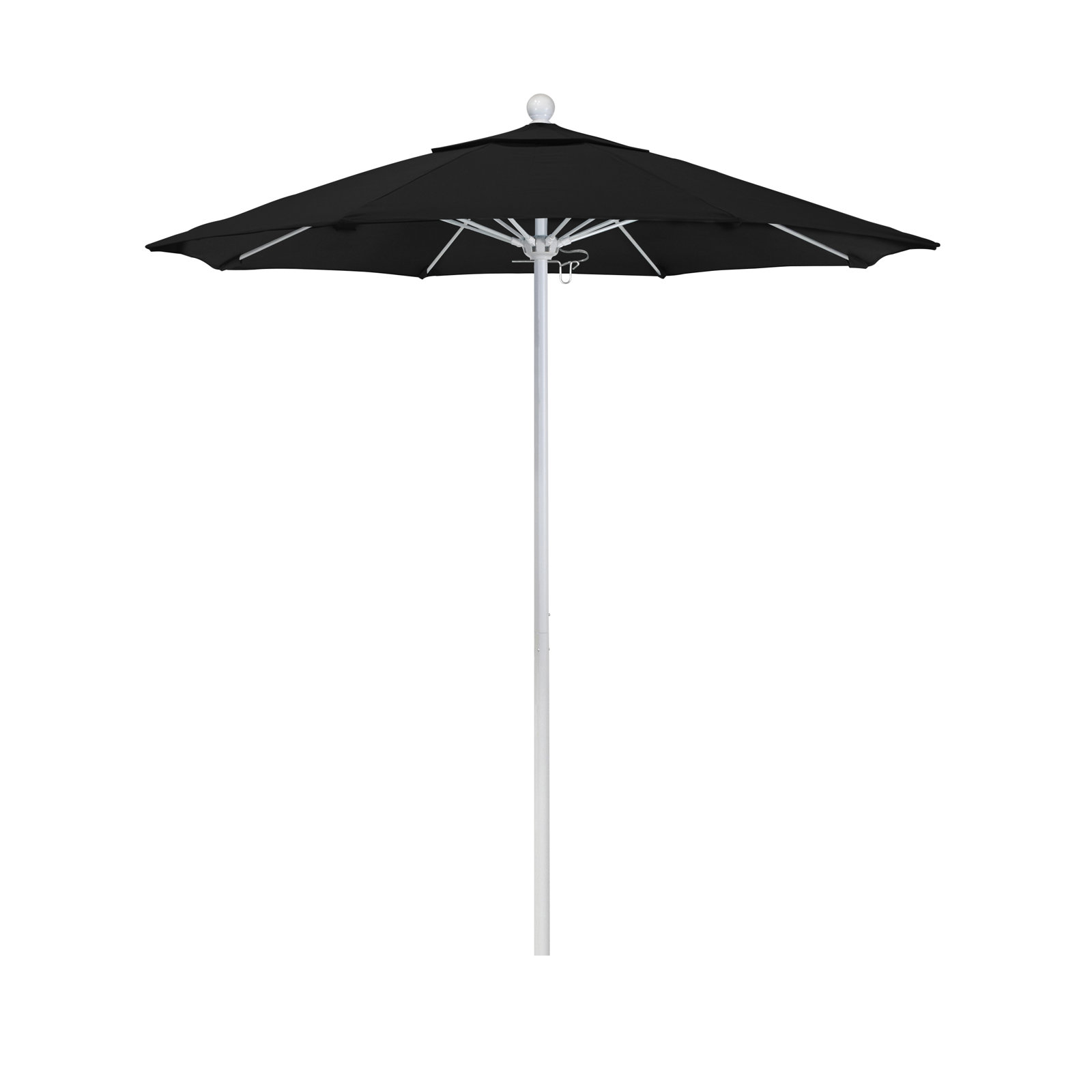Hibo 7.5' Sunbrella® Umbrella, 90" W x 90" D, Bronze, Black Sunbrella� 1A