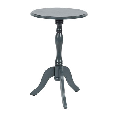 24" Round Pedestal Accent Side Table