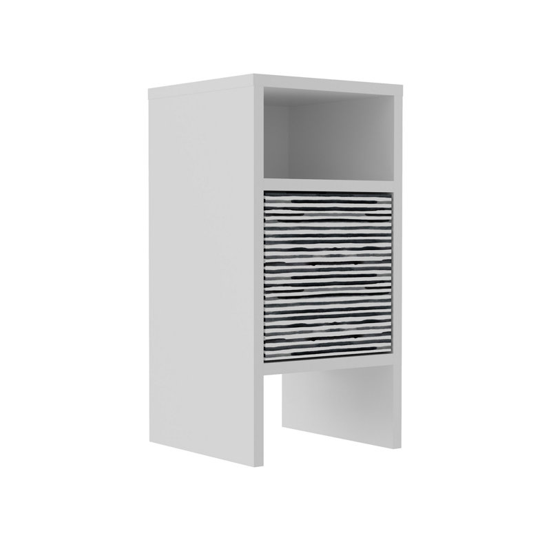 Table de chevet blanche 23 po