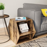 23.62'' Hexagonal Coffee Table Side Table Nightstand