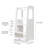 dadada Montessori Toddler Tower - Adjustable Kitchen Step Stool w/ Safety Rail - Baby Safe (White)-78369677
