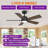 Smart Ceiling Fan With Reversible Blades, Remote & App Control, Led Light, And Dc Motor-1863083305-1863083306