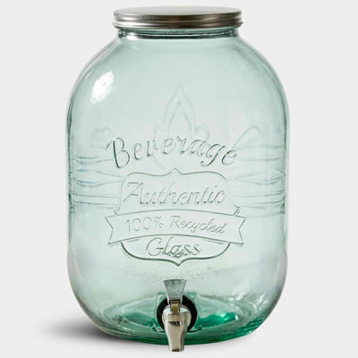 Ginnia 3.3 Gal. Authentic Recycled Glass Beverage Dispenser