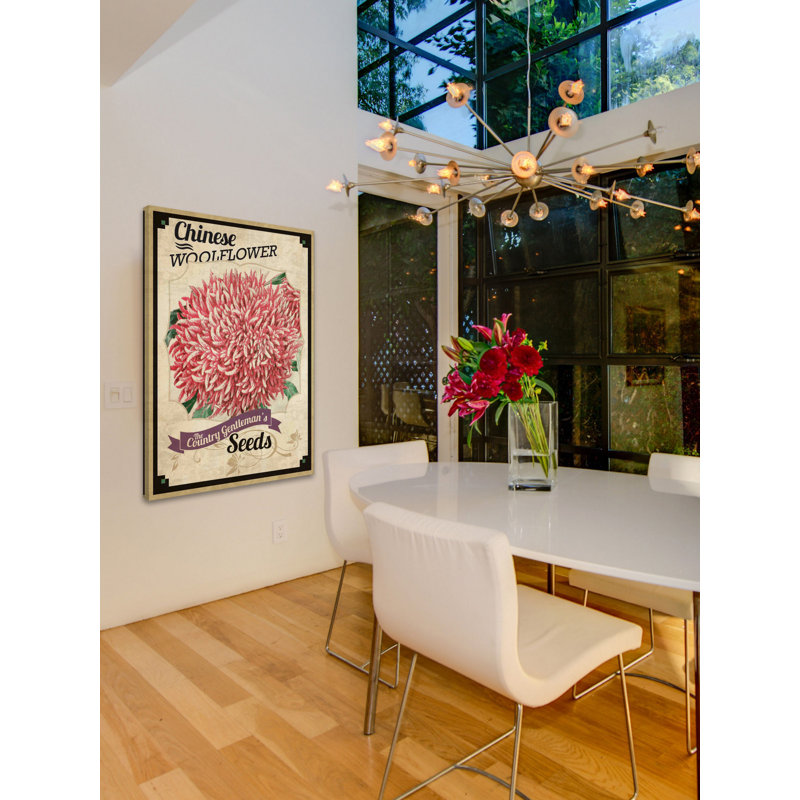 Flower Packet Woolflower - Wrapped Canvas Print, 61 cm H x 41 cm W