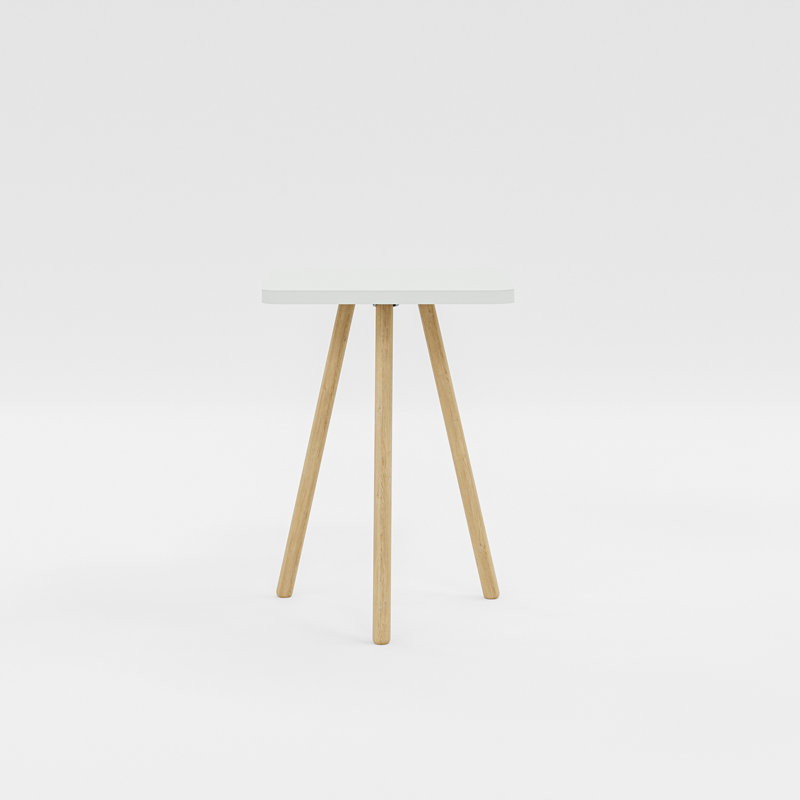 InterGo Modern Nesting Square End Table - Stylish Wooden Living Room Furniture, Minimalist Side Table, Lyell Small Coffee Table