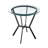 Dillbeck Round Glass Top Dining Table