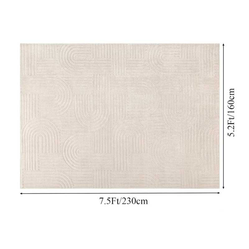 Rectangle 160 cm x 230 cm Area Rug