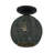 Albrechtice 1 Light Black Small Semi-flush