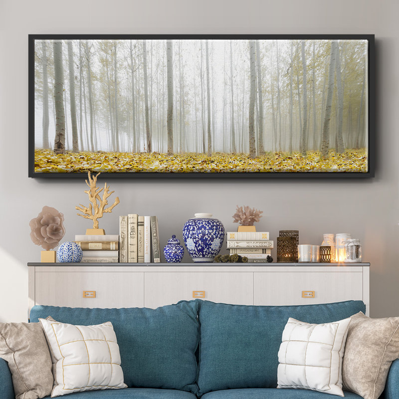 Poplar Grove- Framed Canvas, 8" H x 20" W