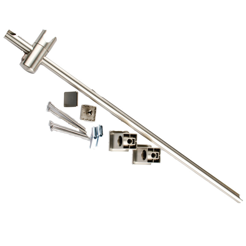 Square Slidebar, Brushed Nickel