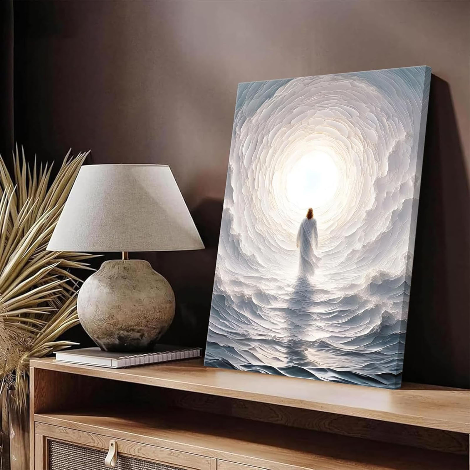 Red Barrel Studio® Jesus Wall Art Jesus Walking On Water Wall Decor God ...