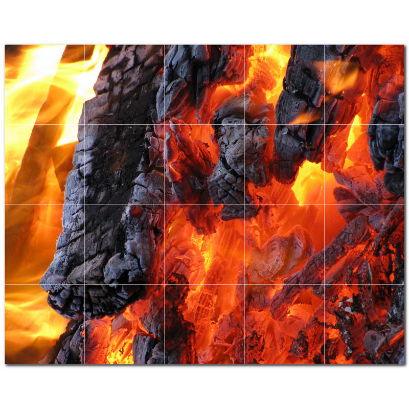 Murale décorative en céramique 4,25 po x 4,25 po