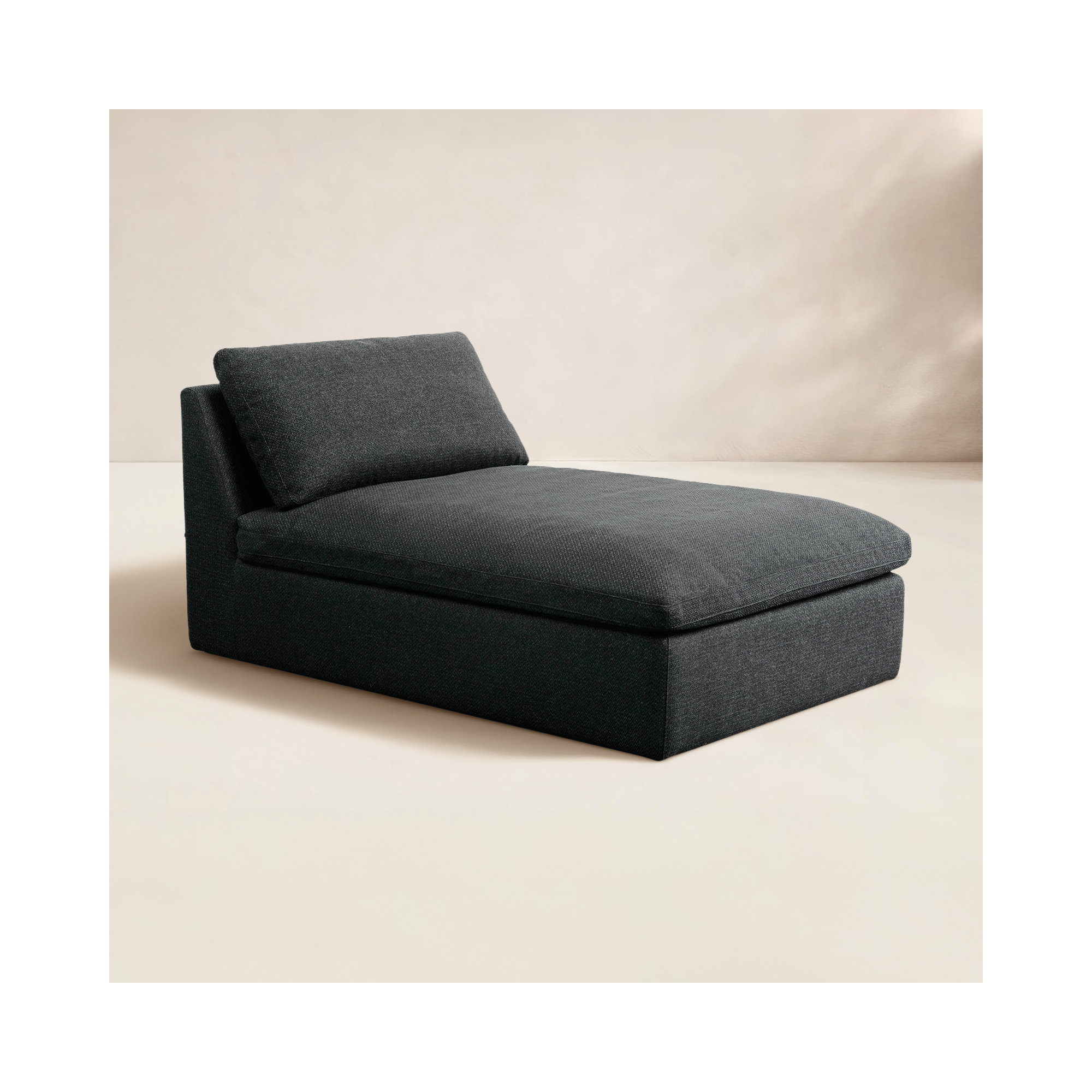 Wilkie Outdoor Chaise, Charcoal