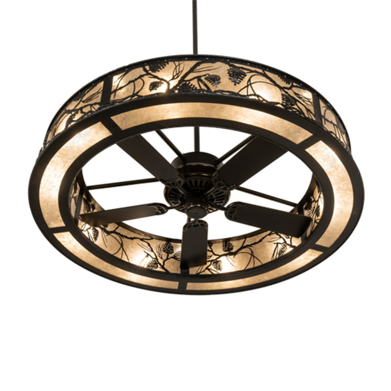 Whispering Pines Downrod Ceiling Fan