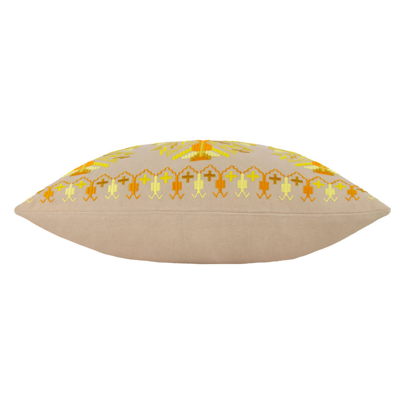 Kalina Geometric Rectangular Cushion Cover, Yellow